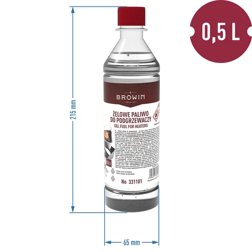 Gelbrandstof voor rookovenverwarmers 0,5 L - 2
