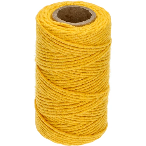 Gele katoenen koord 2 mm/55 m/100 g