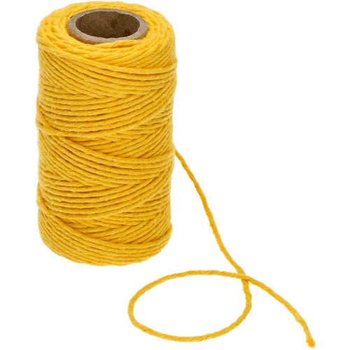 Gele katoenen koord 2 mm/55 m/100 g - 3