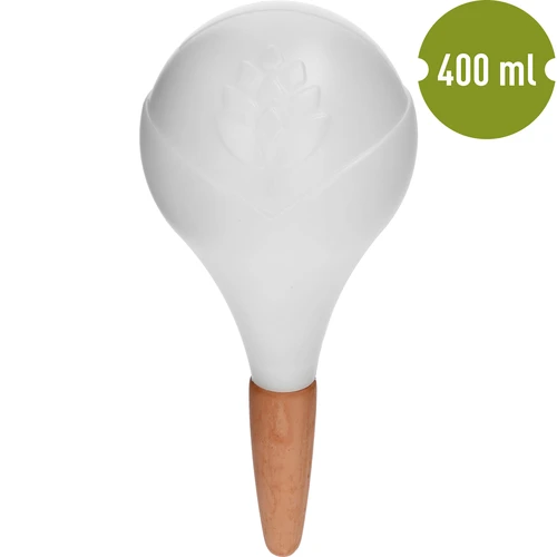 Gietbal voor planten, mat wit met keramische voet, 400ml - 2