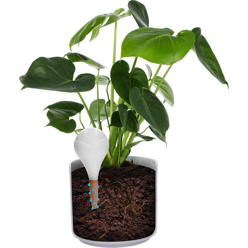 Gietbal voor planten, mat wit met keramische voet, 400ml - 6