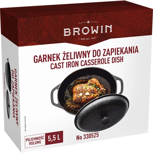 Gietijzeren braadpan, 5,5 L - 6