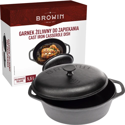Gietijzeren braadpan, 5,5 L - 5