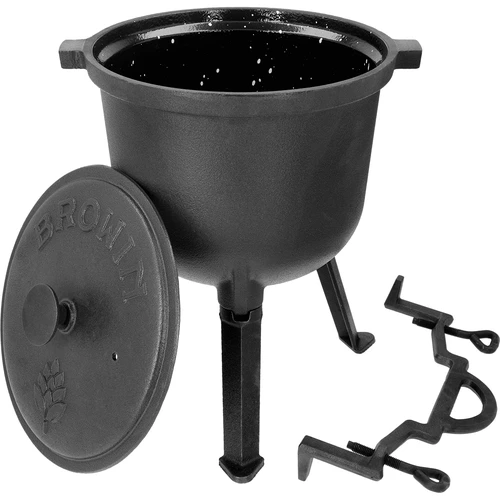 Gietijzeren jachtketel met geëmailleerd interieur, 8 L - 3