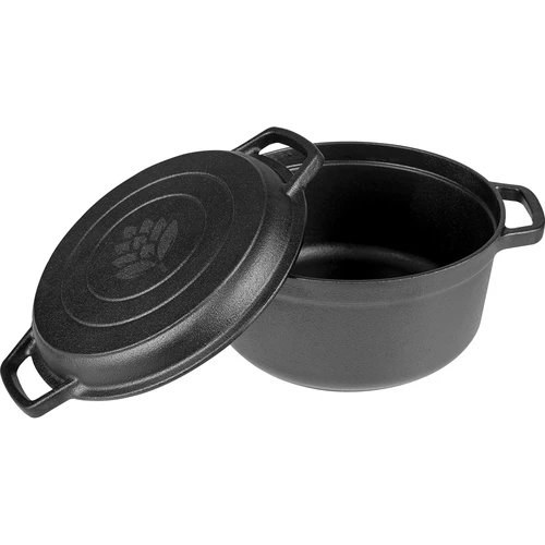 Gietijzeren pot met pan, 3,5 L - 3