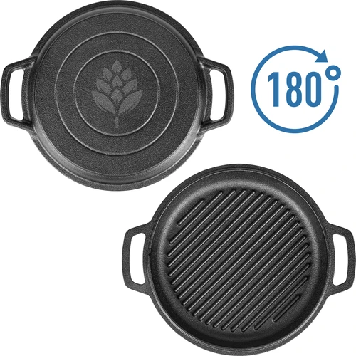 Gietijzeren pot met pan, 3,5 L - 6