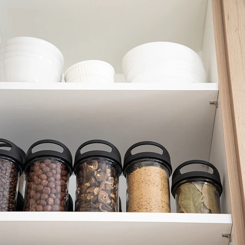 Glazen container 545 ml, met deksel om op te hangen - 7