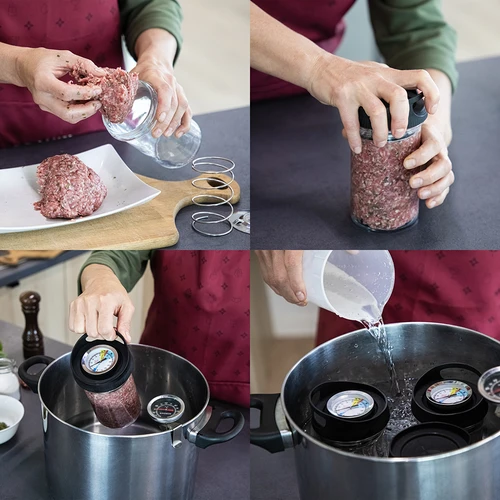 Glazen hamkoker - DUO-set, voor 2 x 450 g - 12