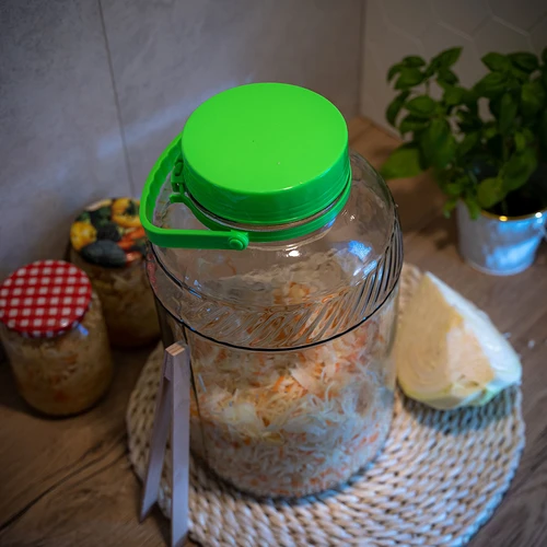 Glazen pot 8 L, met tang - 7