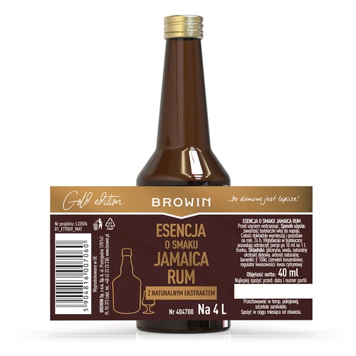 Gold Essence met Jamaica Rum smaak voor 4 L, 40 ml - 5