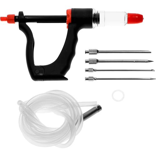 Halfautomatische vleeswareninjector met naaldenset en slang - 4