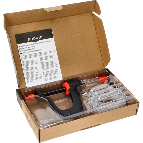 Halfautomatische vleeswareninjector met naaldenset en slang - 6