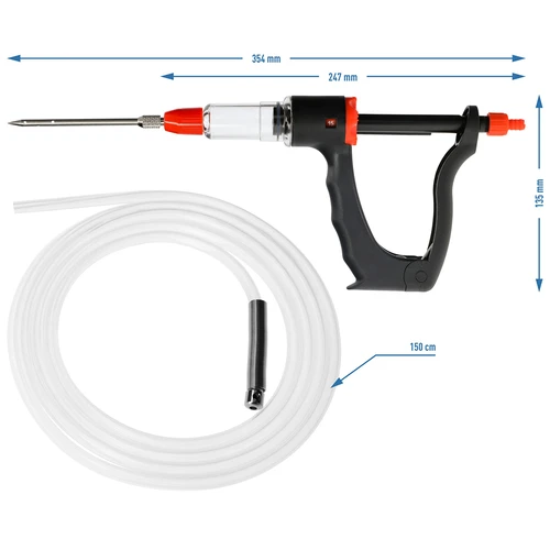 Halfautomatische vleeswareninjector met naaldenset en slang - 8