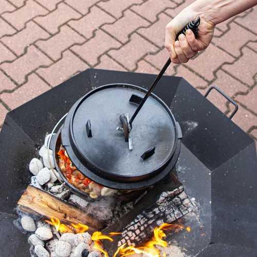 Handvat/pook voor deksel van gietijzeren pan of ketel - 5
