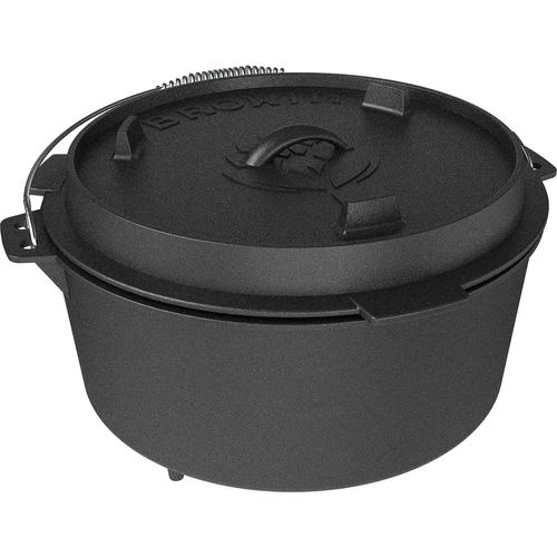 Hangende gietijzeren ketel met pan - 3