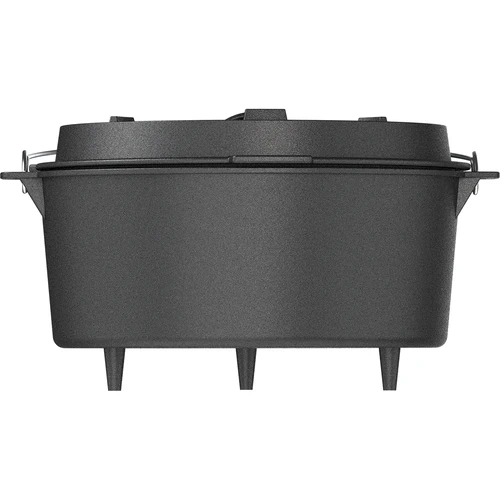 Hangende gietijzeren ketel met pan - 6