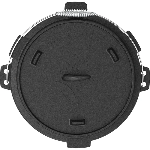 Hangende gietijzeren ketel met pan - 7