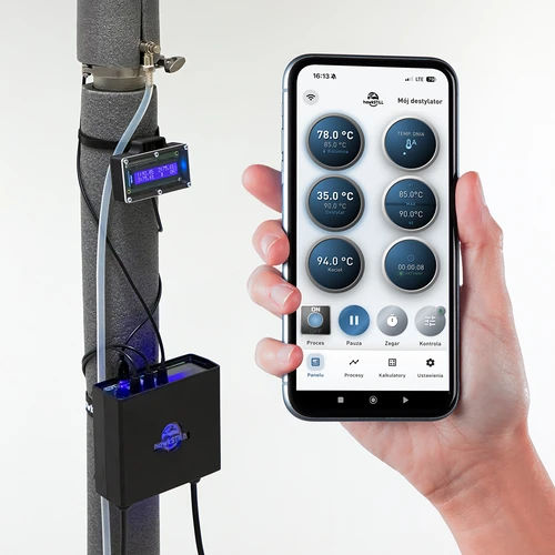 hawkSTILL Wi‑Fi IQ set – distillatiethermometer met Wi‑Fi en display - 5