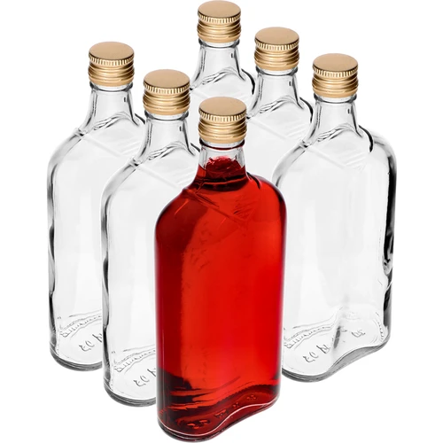 Heupfles 500 ml met dop, 6 stuks - 8