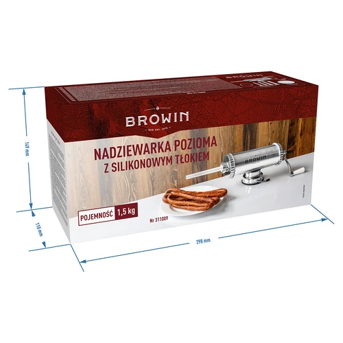 Horizontale worstenvuller 1,5 kg met siliconen zuiger - 11