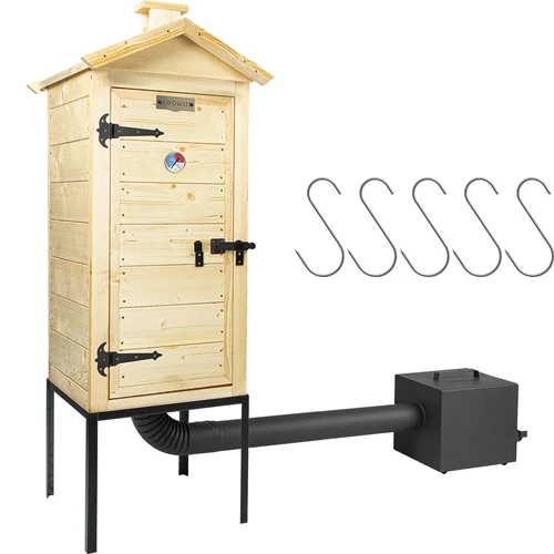 Houten rookoven 100 cm, met vuurhaard - 2