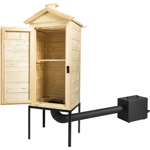 Houten rookoven 100 cm, met vuurhaard - 3