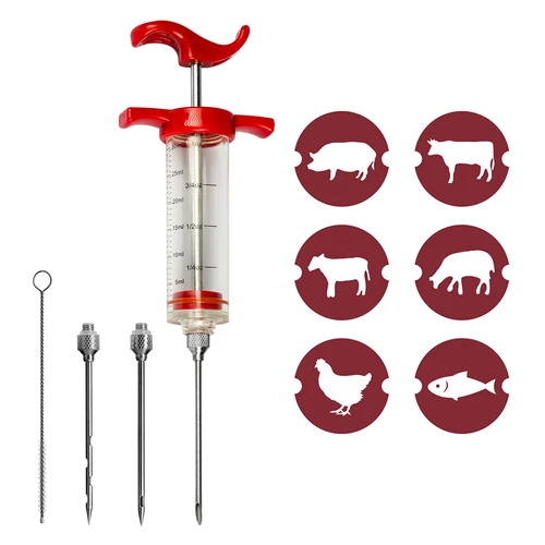 Injectiespuit 30ml + 3 naalden + reiniger - 8