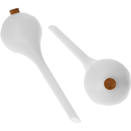 Irrigatieballen voor planten, wit doorschijnend met kurk, 400ml, 4 stuks - 2