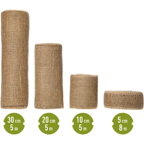 Jute band 10 cm/5 m - 16