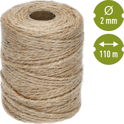 Jute touw 2 mm/110 m/250 g - 4