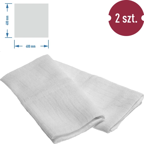 Kaasmakerij doek, tetra - 40x40 cm, 2 stuks - 2