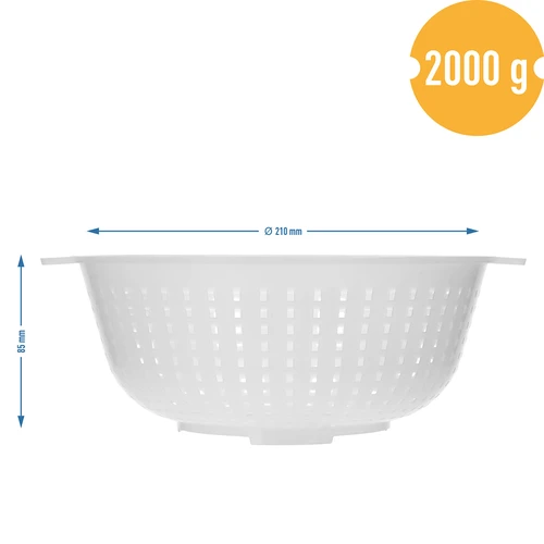 Kaasmakerijvorm voor koryciński kaas Ø 21/11 x 8,5 cm voor 2 kg - 7