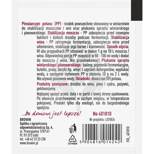Kaliumdisulfiet 10 g - 2