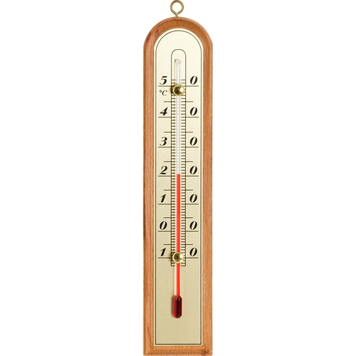 Kamertemperatuurmeter met gouden schaal (-10°C tot +50°C) 22cm, mix