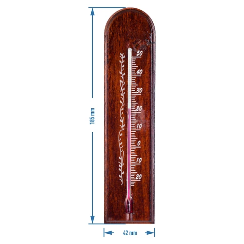 Kamertemperatuurmeter met patroon (-20°C tot +50°C) 18cm mix - 3