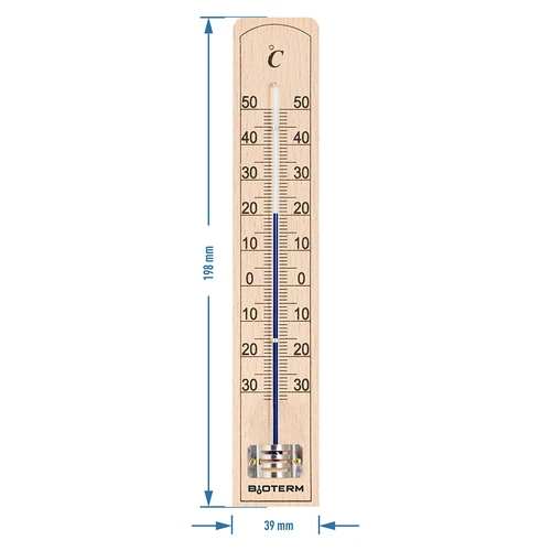 Kamertemperatuurmeter met versterkte capillaire bescherming (-30°C tot +50°C) 20cm - 2