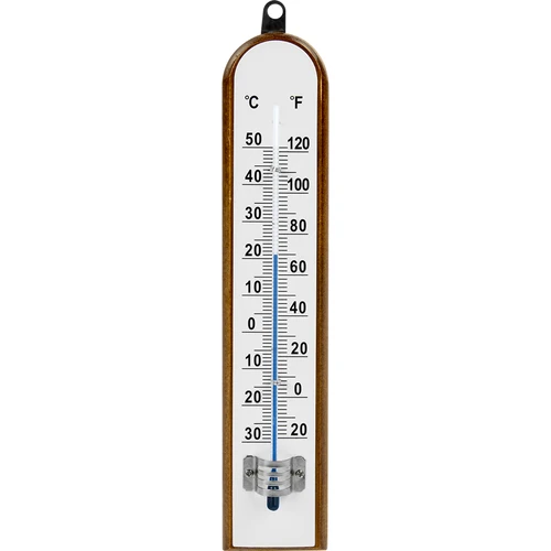Kamertemperatuurmeter met witte schaal (-30°C tot +50°C) 20cm