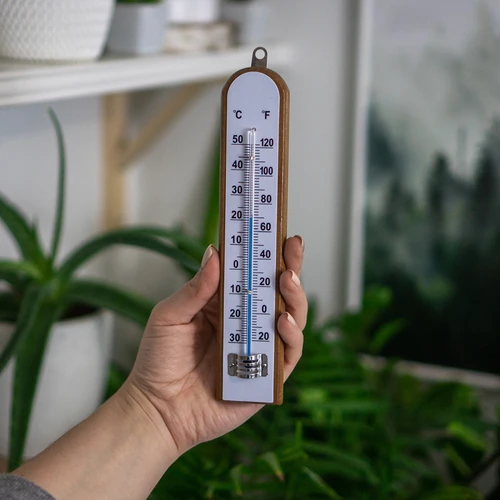 Kamertemperatuurmeter met witte schaal (-30°C tot +50°C) 20cm - 3