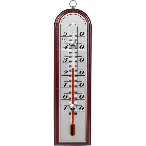 Kamertemperatuurmeter met zilveren schaal (-10°C tot +50°C) 16cm mix - 2