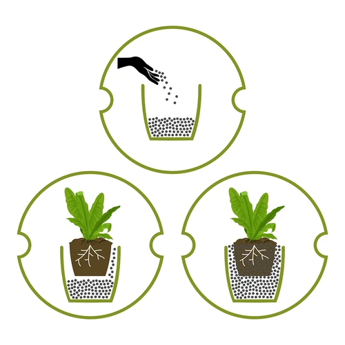 Keramiek voor kamerplanten, tuinieren en bossen in glas, 4-10 mm, 1L - 12