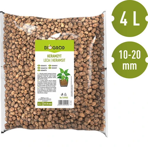 Keramiek voor potplanten, tuinbouw en bossen in glas 10–20 mm, 4L - 5