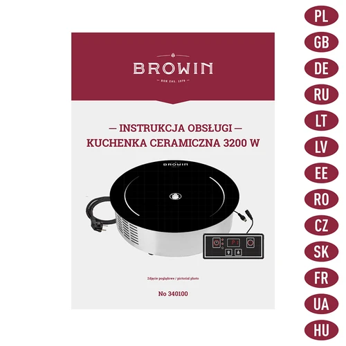 Keramisch fornuis 3200W - 9
