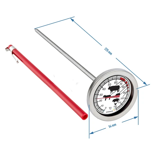 Keukenthermometer met afbeelding (0°C tot +120°C) 21,0cm - 2