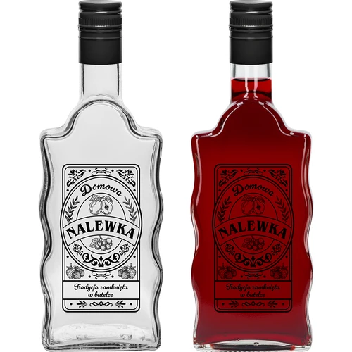 Klasztorna fles 500 ml met schroefdop, opdruk "Nalewka", 1 stuk - 2