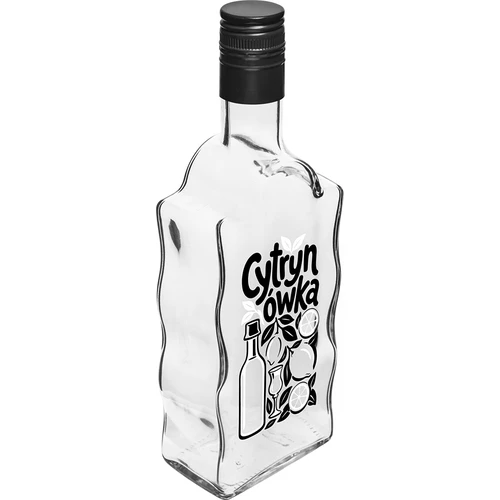 Klasztorna-fles 500 ml met schroefdop en opdruk „Cytrynówka”, model 1