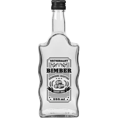 Klasztorna-fles 500 ml met schroefdop, opdruk 'Bimber', 1 stuk - 3