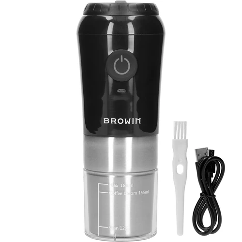 Koffiemolen - elektrisch, maalschijf, met zetapparaat en beker - 2