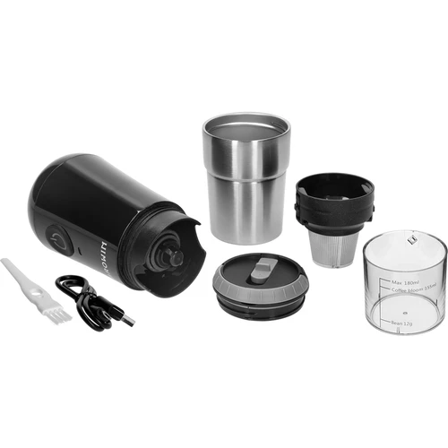 Koffiemolen - elektrisch, maalschijf, met zetapparaat en beker - 5