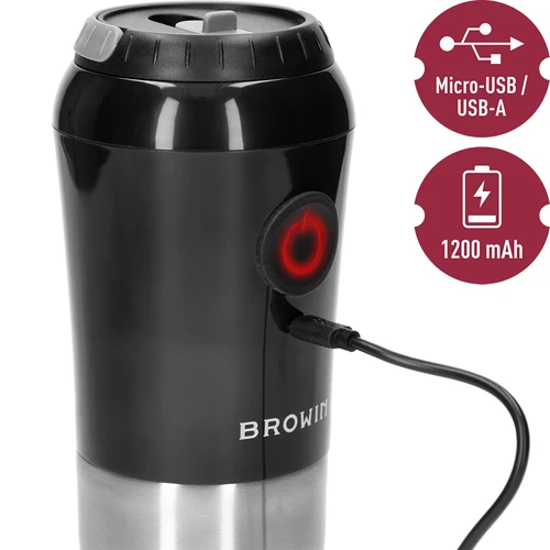 Koffiemolen - elektrisch, maalschijf, met zetapparaat en beker - 10