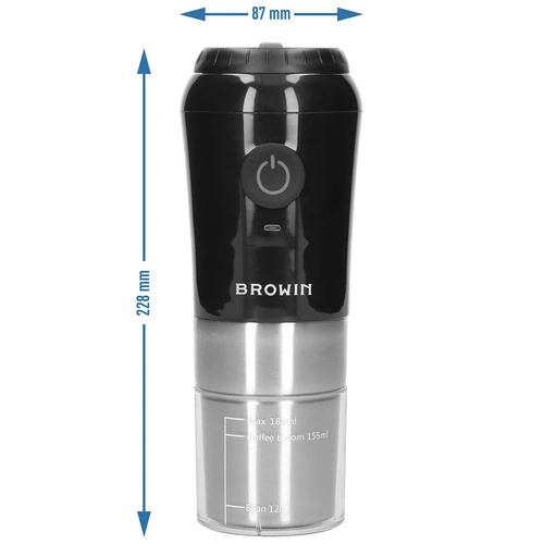 Koffiemolen - elektrisch, maalschijf, met zetapparaat en beker - 13